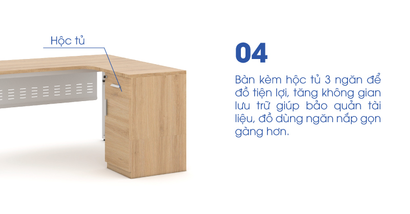 Ảnh mô tả sản phẩm - Bàn chân vuông chữ U Erid 1m4 EU14LYS-HS
