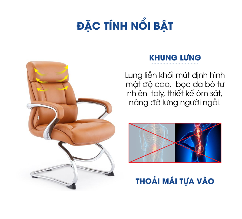 Ảnh mô tả sản phẩm - Ghế da Antlia AN-1522C