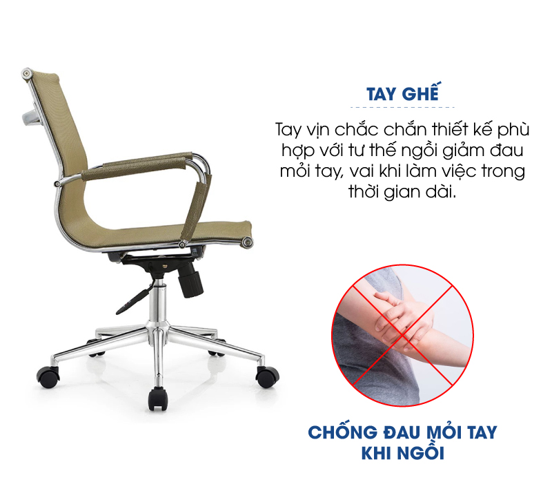 Ảnh mô tả sản phẩm - Ghế xoay văn phòng Andromedae AD01T-XR