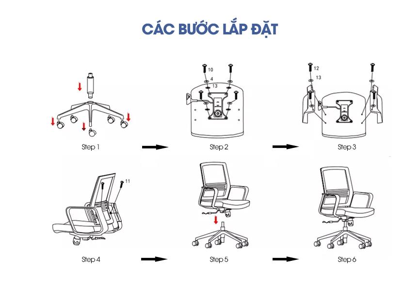 Ảnh mô tả sản phẩm - Ghế xoay văn phòng Lynx L10
