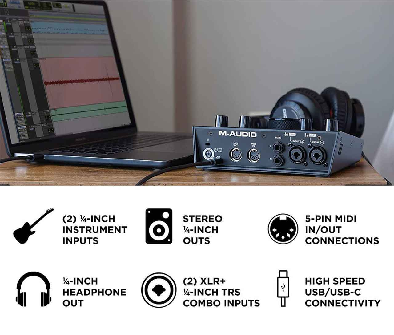 M-audio M-Track AIR 192/4 Sound card thu âm chính hãng