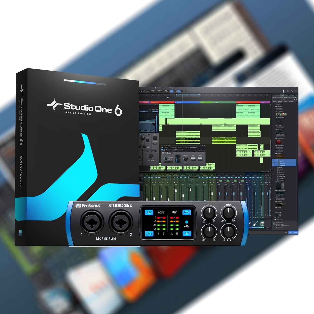 Presonus Studio 26C Sound card thu âm chính hãng