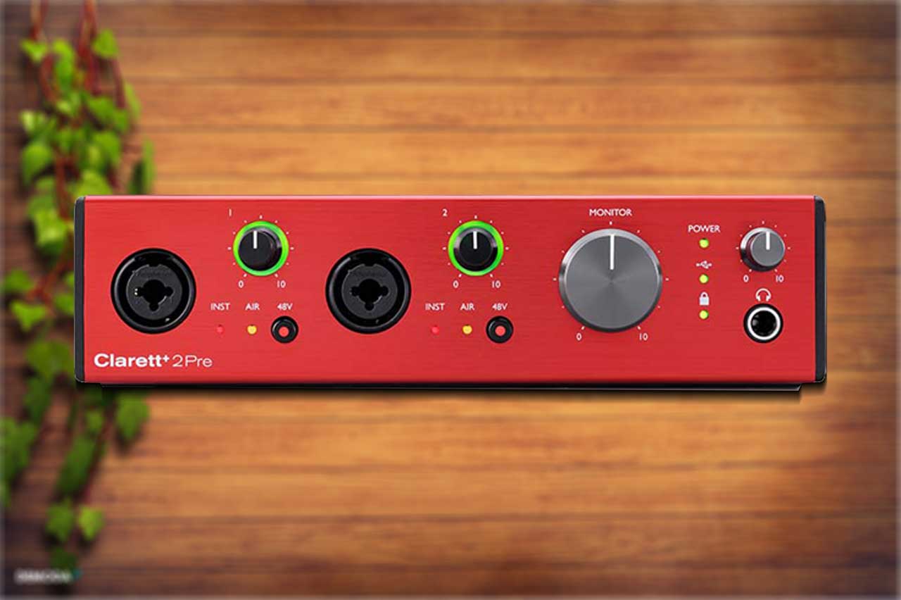 Soundcard Focusrite clarett 2pre USB type C thu âm chuyên nghiệp chính hãng