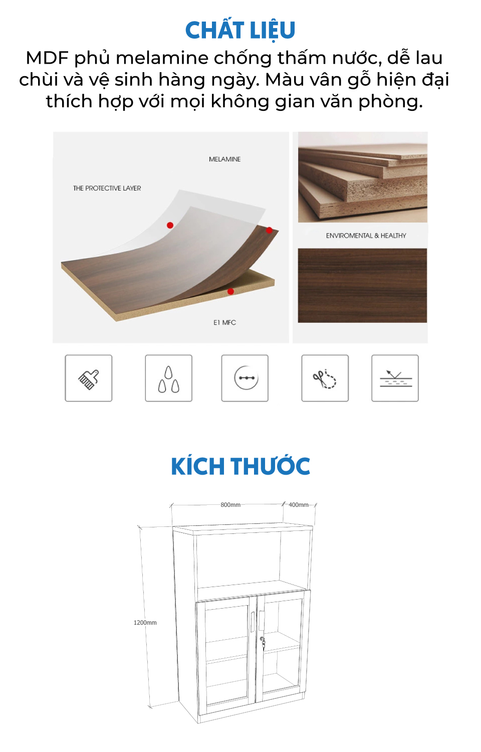 Ảnh mô tả sản phẩm - Tủ tài liệu Classic CL120-01